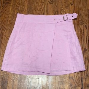 Lavender Carmar Front Buckle Skirt